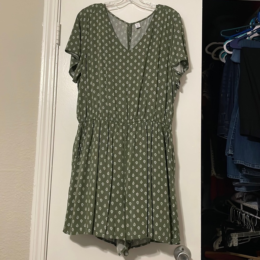 Old Navy Army Green ROMPER, XL